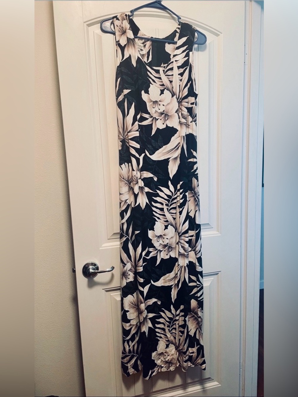 Tori Richard Hawaiian tropical maxi sleeveless dress Womens large